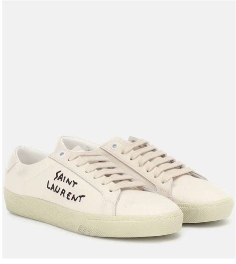 ysl canvas sneakers